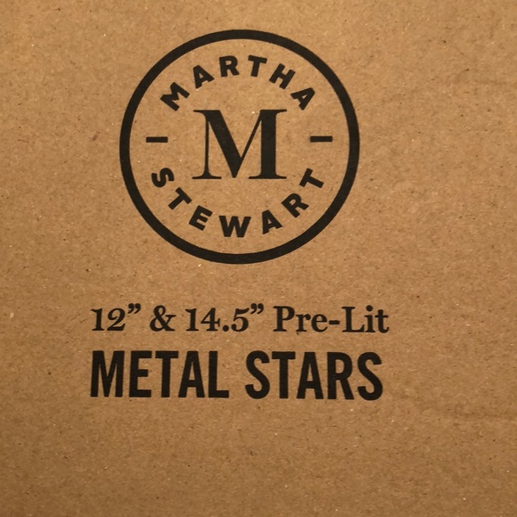 Martha Stewart Lit Stars four total new in boxes 12 and 14 inches - Picture 2 of 7
